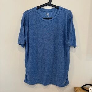 Vuori Blue Heather Short Sleeve Ponto Performance Tee